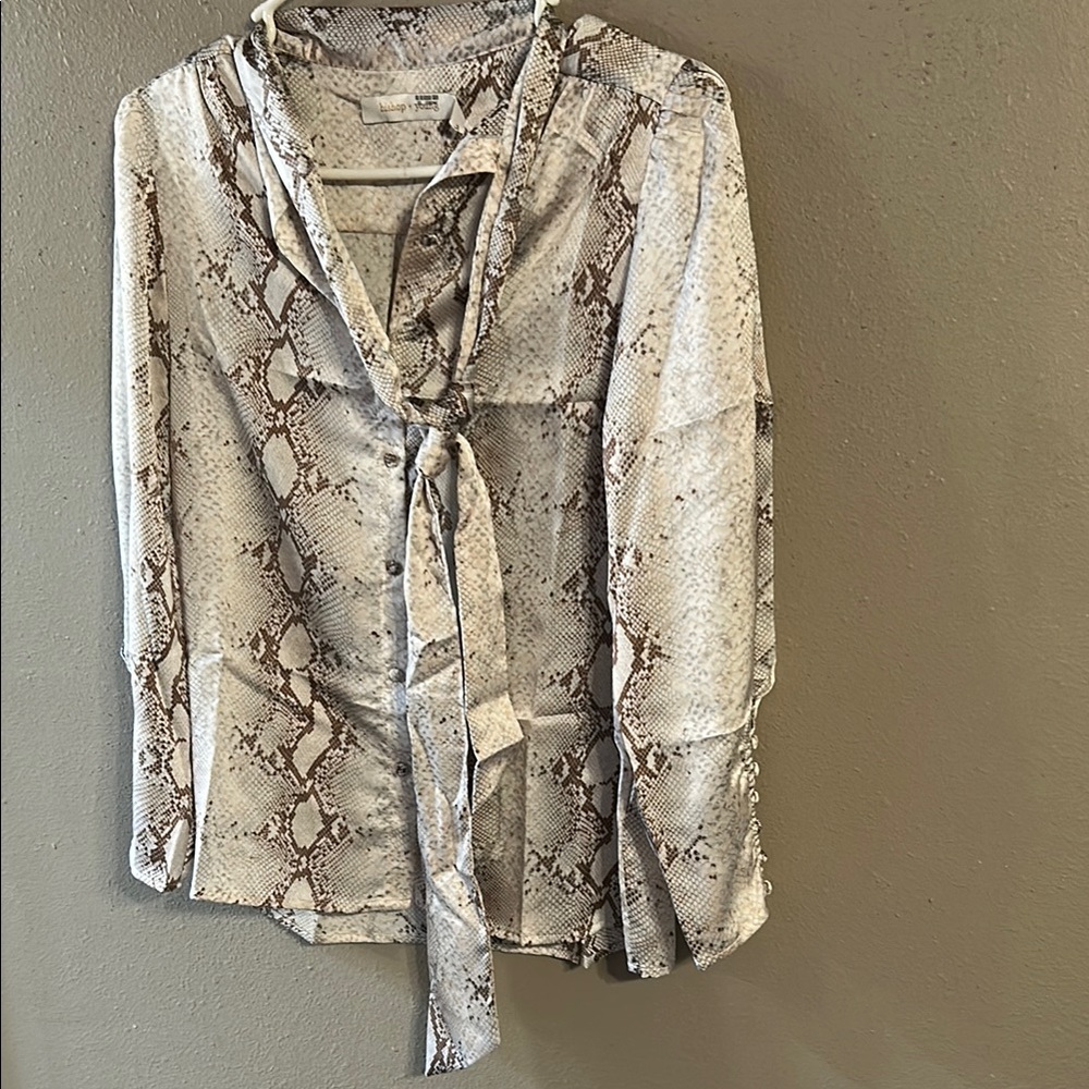 Bishop + Young Snake Print Blouse